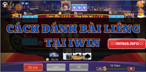 Liêng, Cách đánh bài liêng IWIN