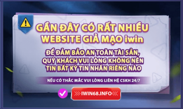 Giả mạo IWIN, Website giả mạo IWIN