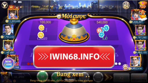Chơi game xóc đĩa IWIN